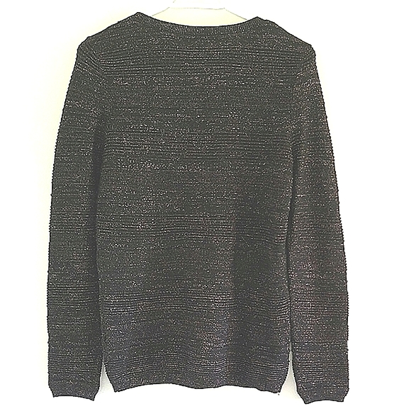 Melanie Lyne Pull-Over Knitted Shimmer Sweater Size M - Picture 2 of 8